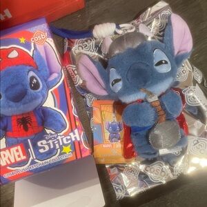 Disney Stitch Marvel Cosbi Plush Keychain